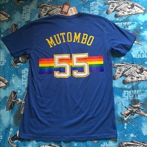 Denver Nuggets retro Mutombo T-shirt Size Large